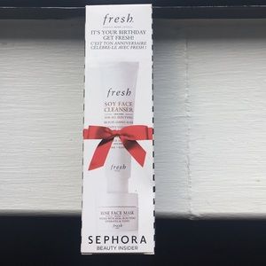 Fresh soy face cleanser & rose face mask